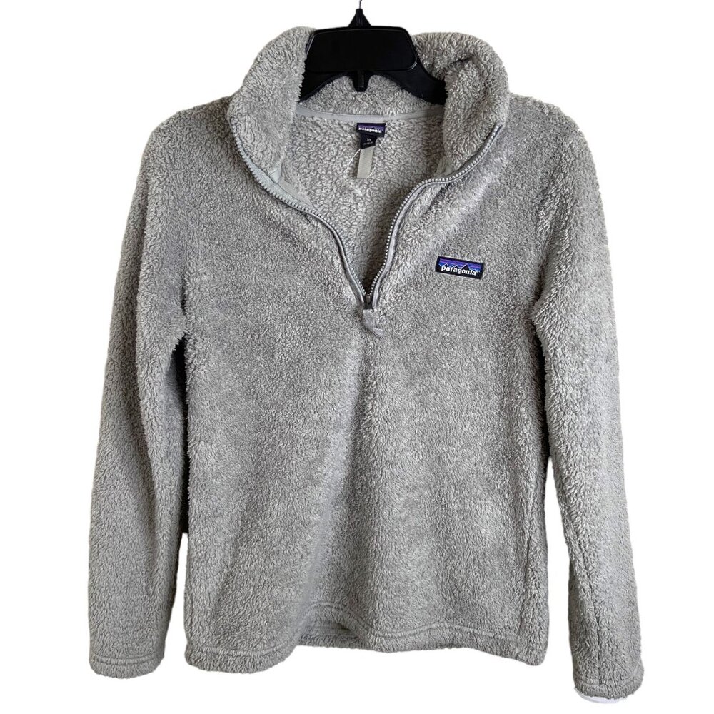 Patagonia Women’s XS Los Gatos Fleece 1/4 zip sweater Gray‎